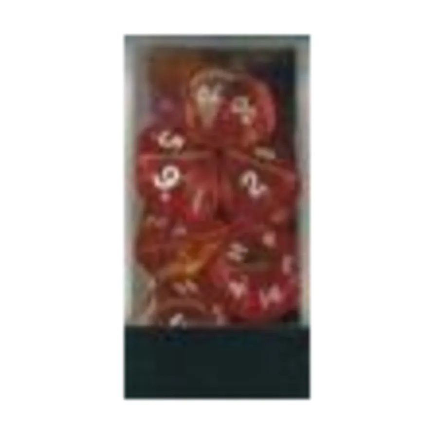 

Поли-комплект Оранжевый с белым (7), Dice - Translucent, 16mm (Crystal Caste)