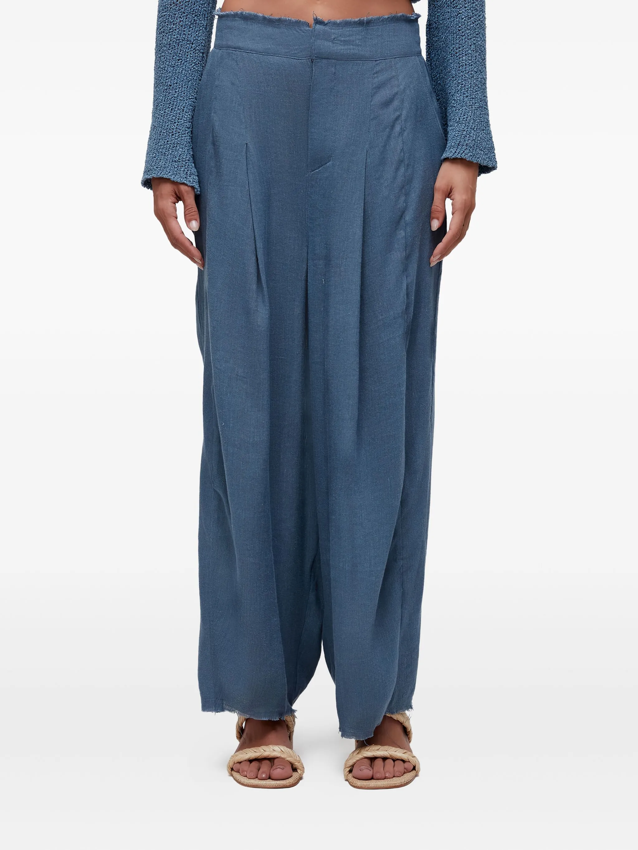 

Брюки со складками Osklen, синий