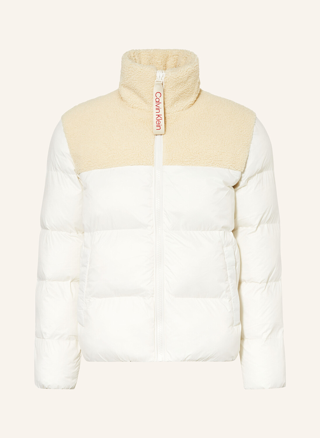 

Стеганая куртка из смесового материала Calvin Klein Jeans, цвет ECRU/BEIGE