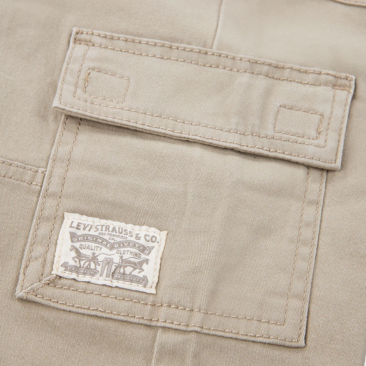 Удобные спортивные брюки-карго для мальчиков 4-7 лет Levi's, Brown — фото 4