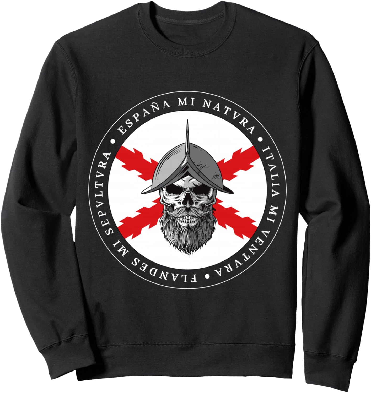 

Девиз: Испания - треть Фландрии, толстовка испанской армии Camikaze.Historia, черный