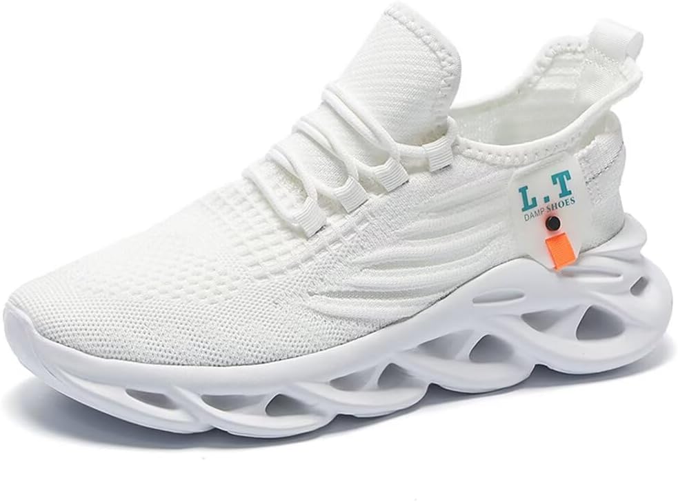 

Мужские кроссовки Jakcuz больших размеров с сетчатой вставкой на платформе, без застежки, для ходьбы, с противоскользящей подошвой, дышащие, для спортзала, повседневные модные кроссовки, белый