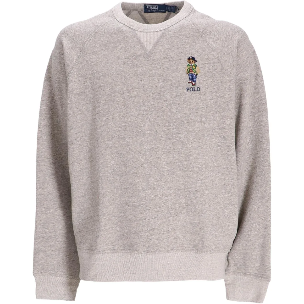 Свитшот с принтом Polo Bear Polo Ralph Lauren, серый белый