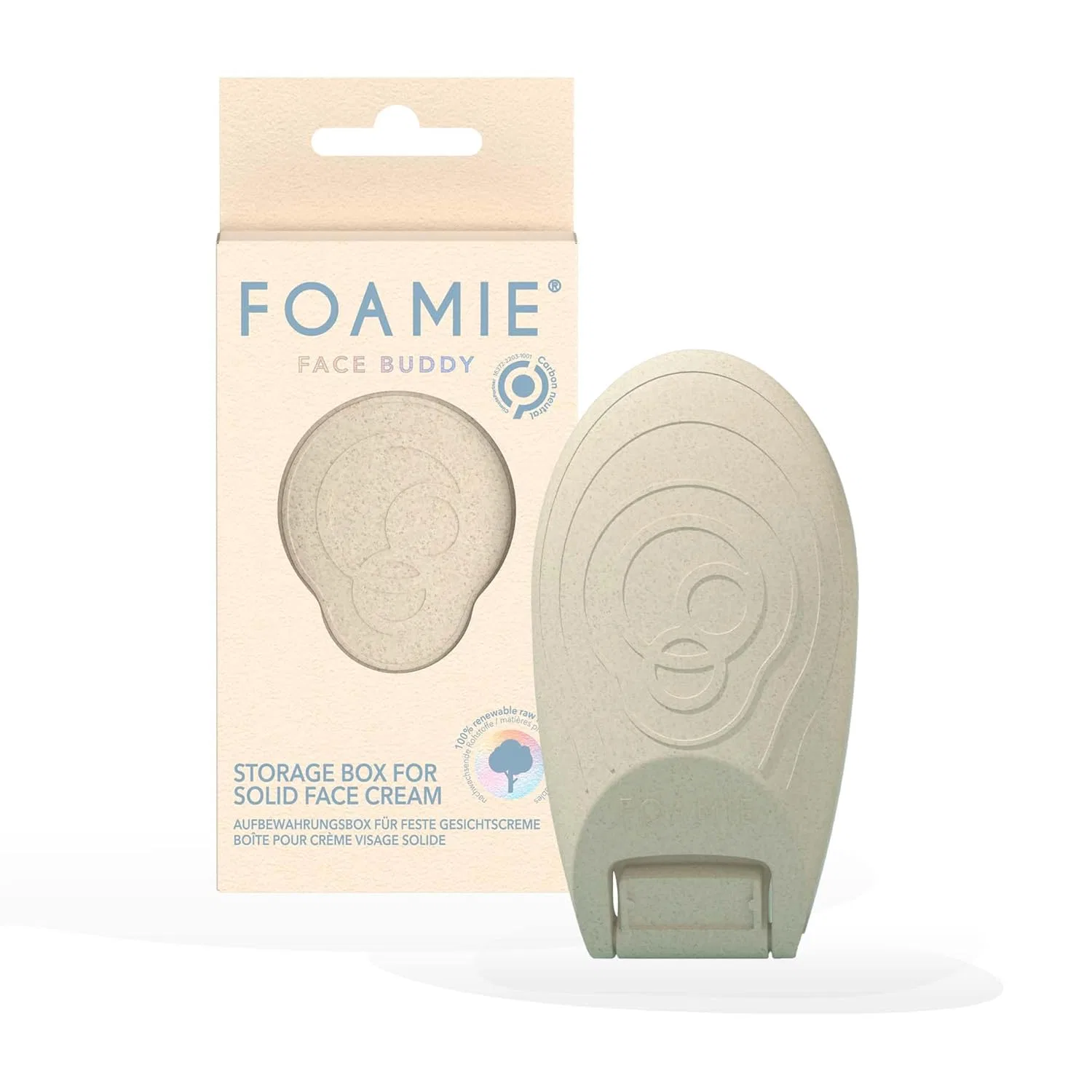 Крем для лица Foamie — Дорожный футляр для твердого крема для лица Face Buddy