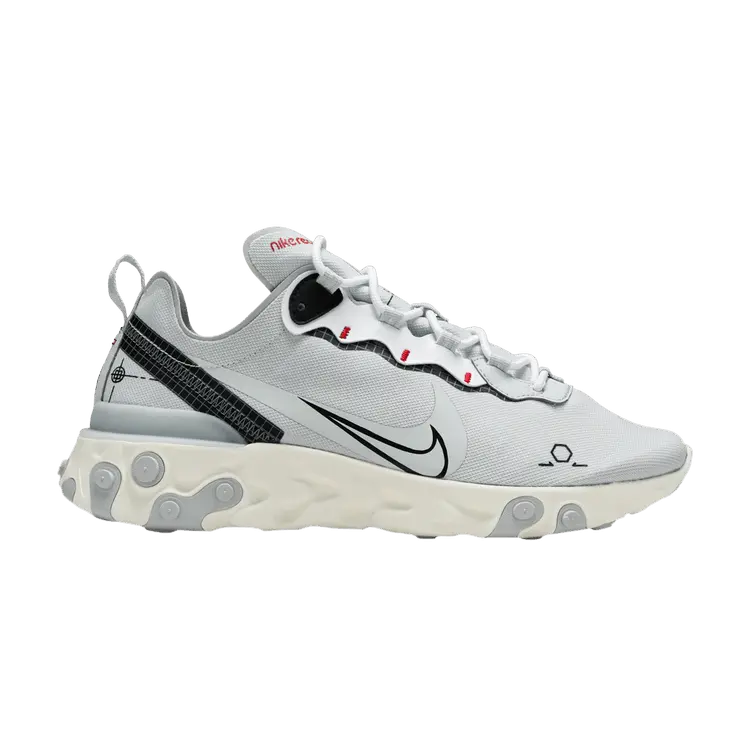 

Кроссовки Nike React Element 55 'Platinum Schematic', серый