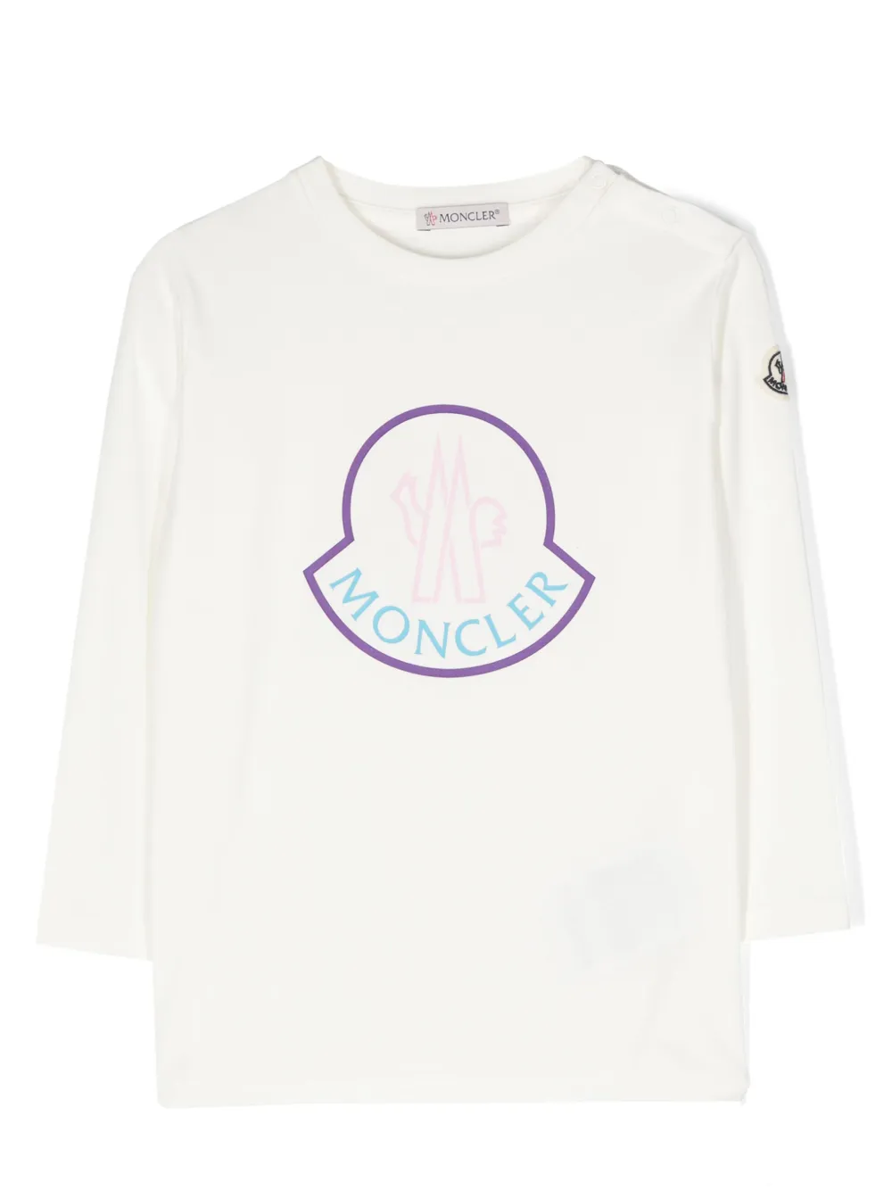 

Лонгслив с логотипом Moncler Enfant, белый