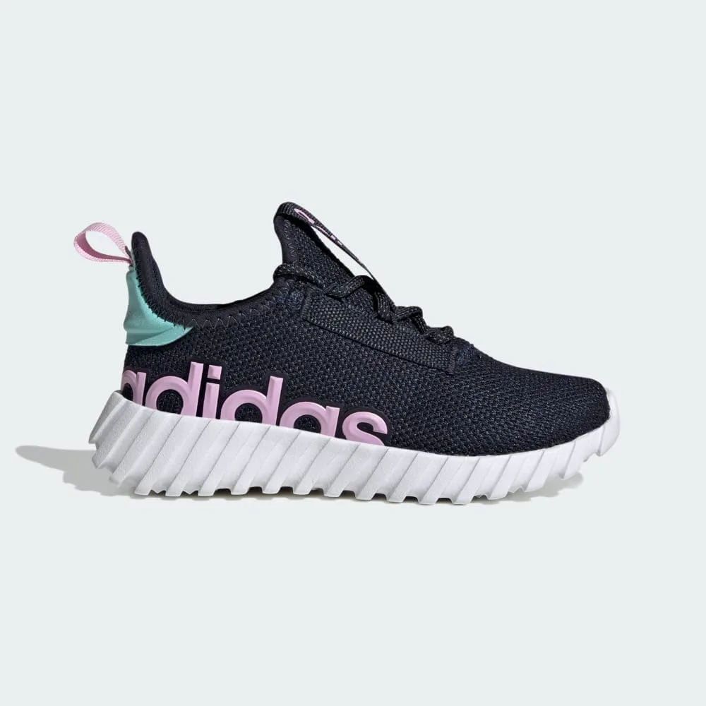 Кроссовки Adidas Kids Boys Kaptir 3.0 на шнуровке для мальчиков, повседневные - черные — фото 4