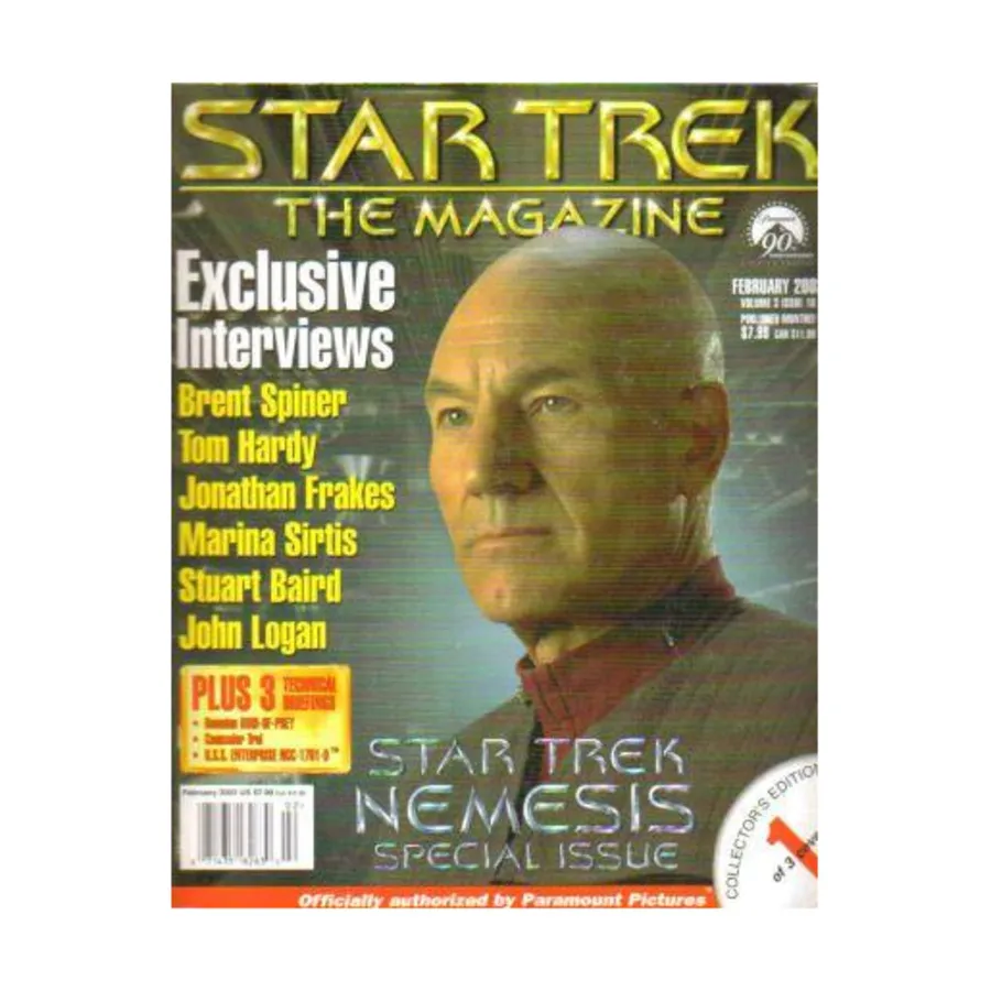 

Журнал Vol. 3, #10 "Star Trek Nemesis, Technical Briefings - Romulan Bird-of-Prey, Counselor Troi" (Cover 1 of 3), Star Trek - The Magazine