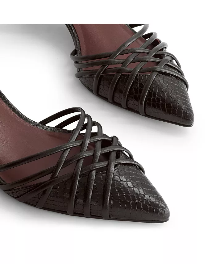 Бернардо Minu Туфли-лодочки на низком каблуке Bernardo Footwear, черный — фото 4