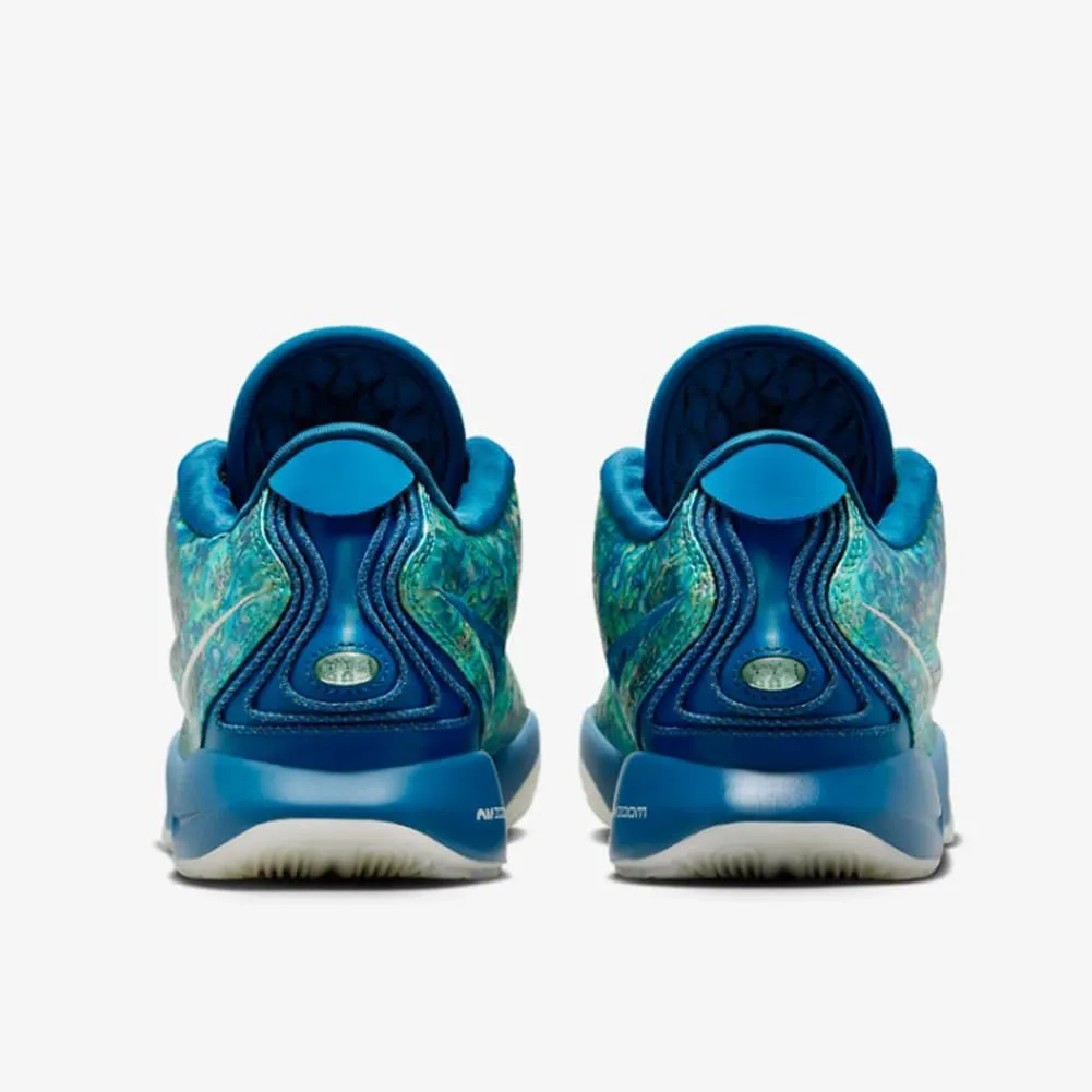 Мужские кроссовки Nike Lebron XXI, синий/изумрудный/металлик серебристый — фото 2
