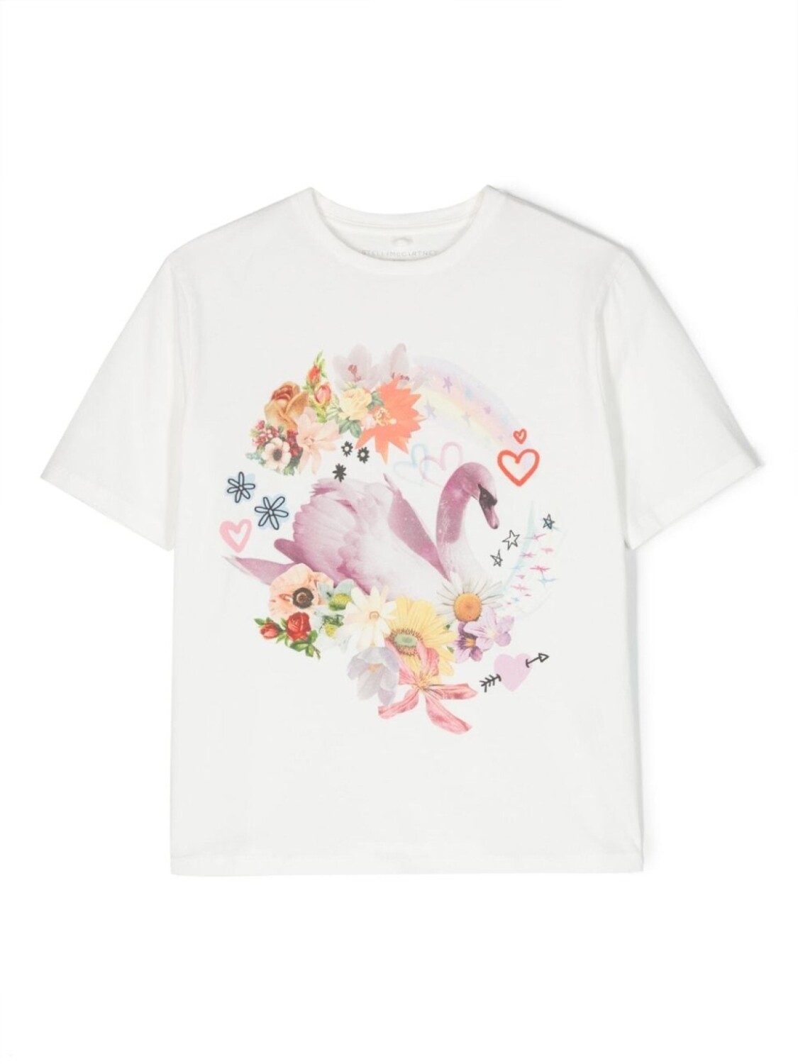 

Stella McCartney Kids футболка с графичным принтом, белый