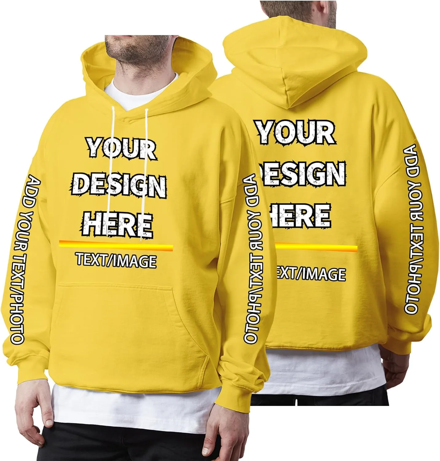 

Капюшон с капюшоном Unisex Custom Casual для осени и зимы