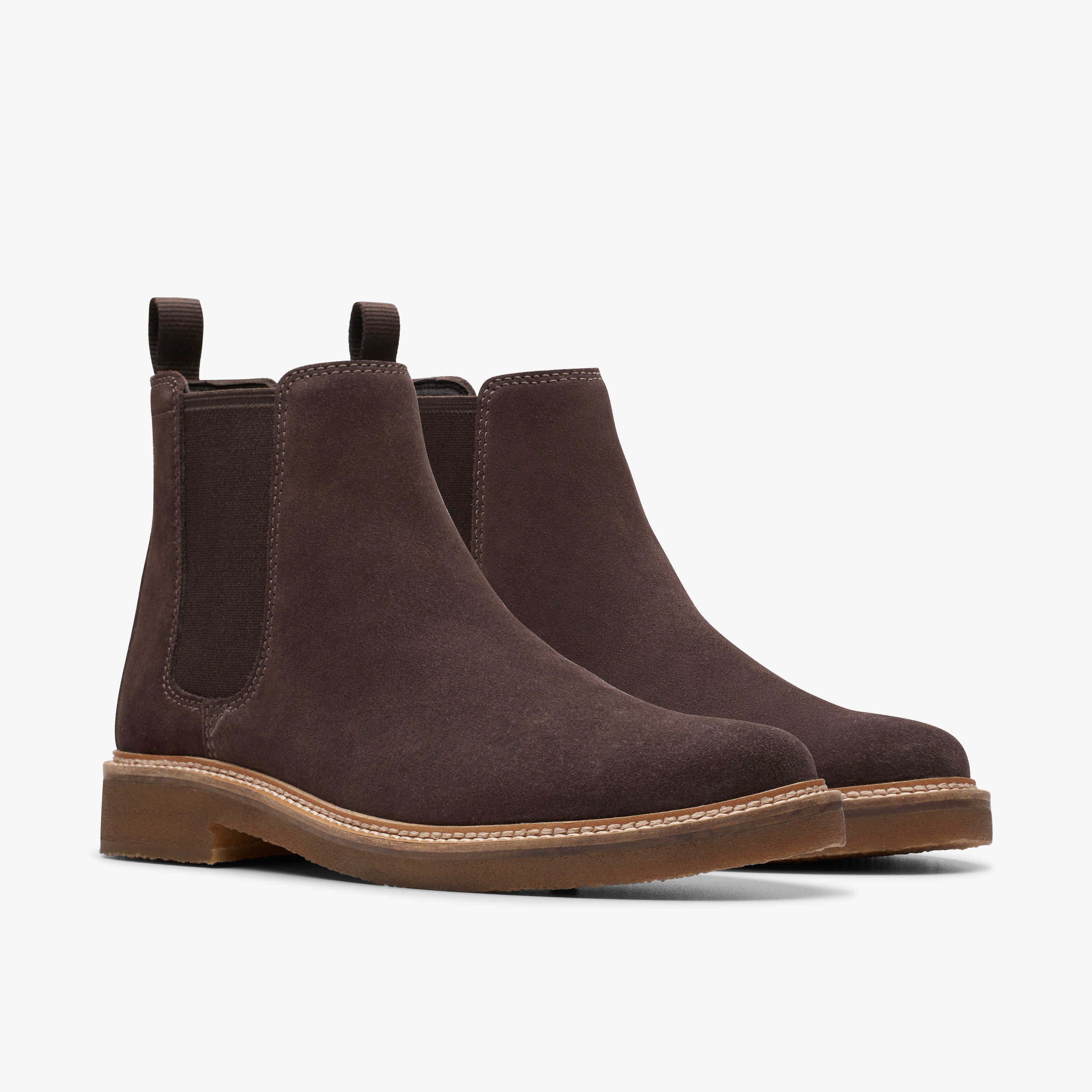 Ботинки Кларкдейл Изи Clarks, Dark Brown Suede — фото 2
