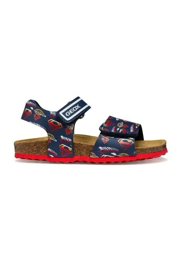 Треккинговые сандалии j ghita Geox, Navy Red