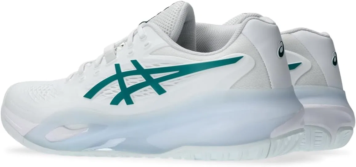 Кроссовки теннисные ASICS, White/Pitch Green — фото 3
