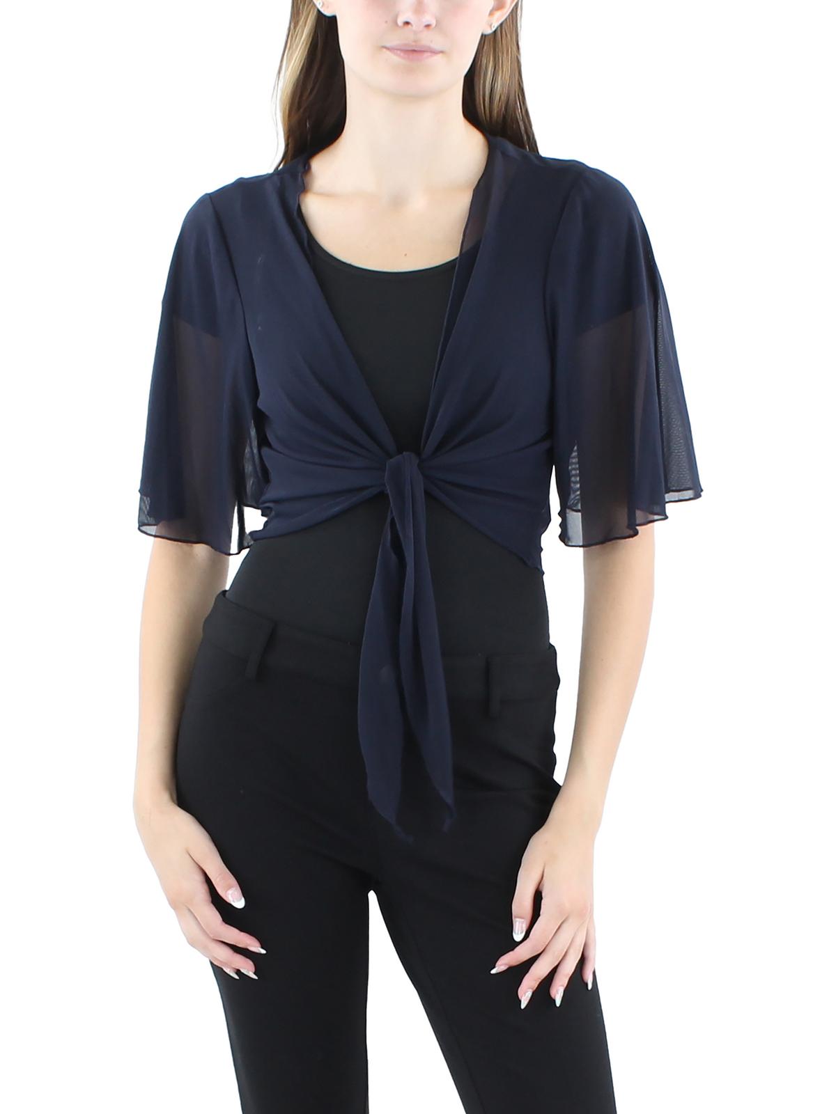 

Женское прозрачное нейлоновое болеро Petites Connected Apparel, темно-синий