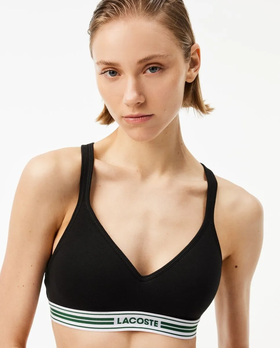 

Бюстгальтер без косточек Lacoste, черный