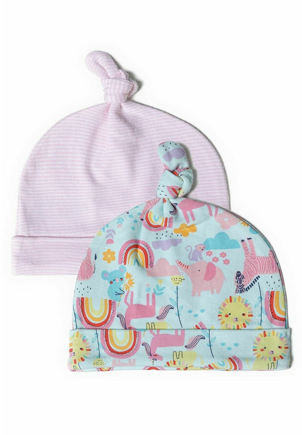 

Шапка 2 PACK MINOTI, цвет teal light pink