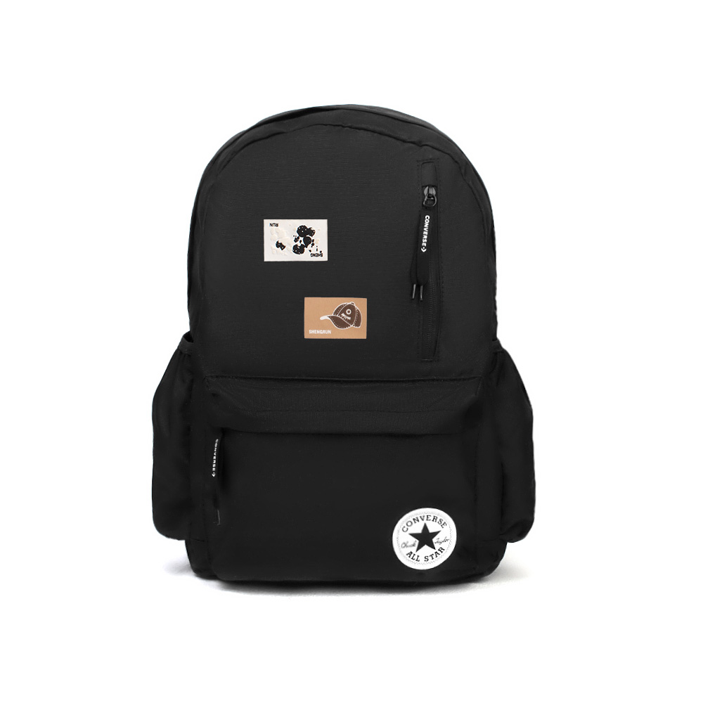 

Converse Полиэстеровый рюкзак среднего размера унисекс черный, Black
