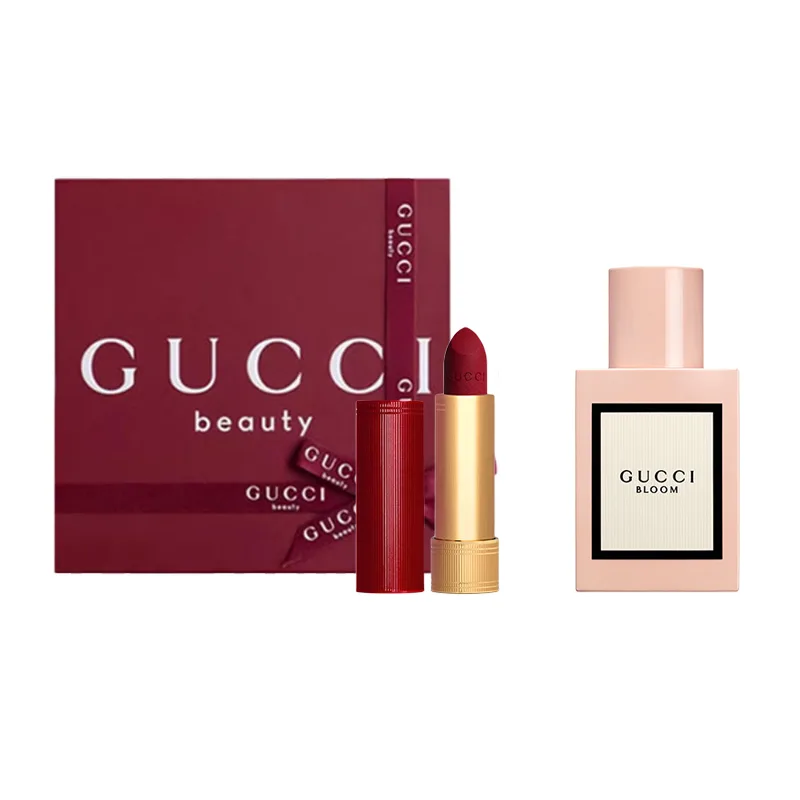 GUCCI Набор парфюма Limited Floral Delight Box Eau De Parfum Eau De Toilette 30 мл + помада, Two-Piece Set I: 30ml Flower Delight Perfume+Velvet Lipstick #509