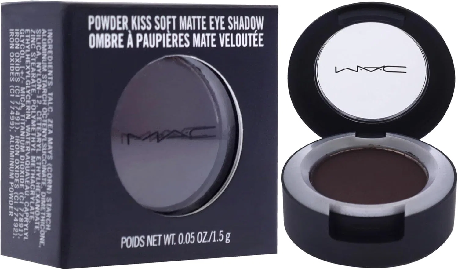 Тени для век Mac Powder Kiss Eyeshadow Give A Glam, 1.5 г, коричневый — фото 3
