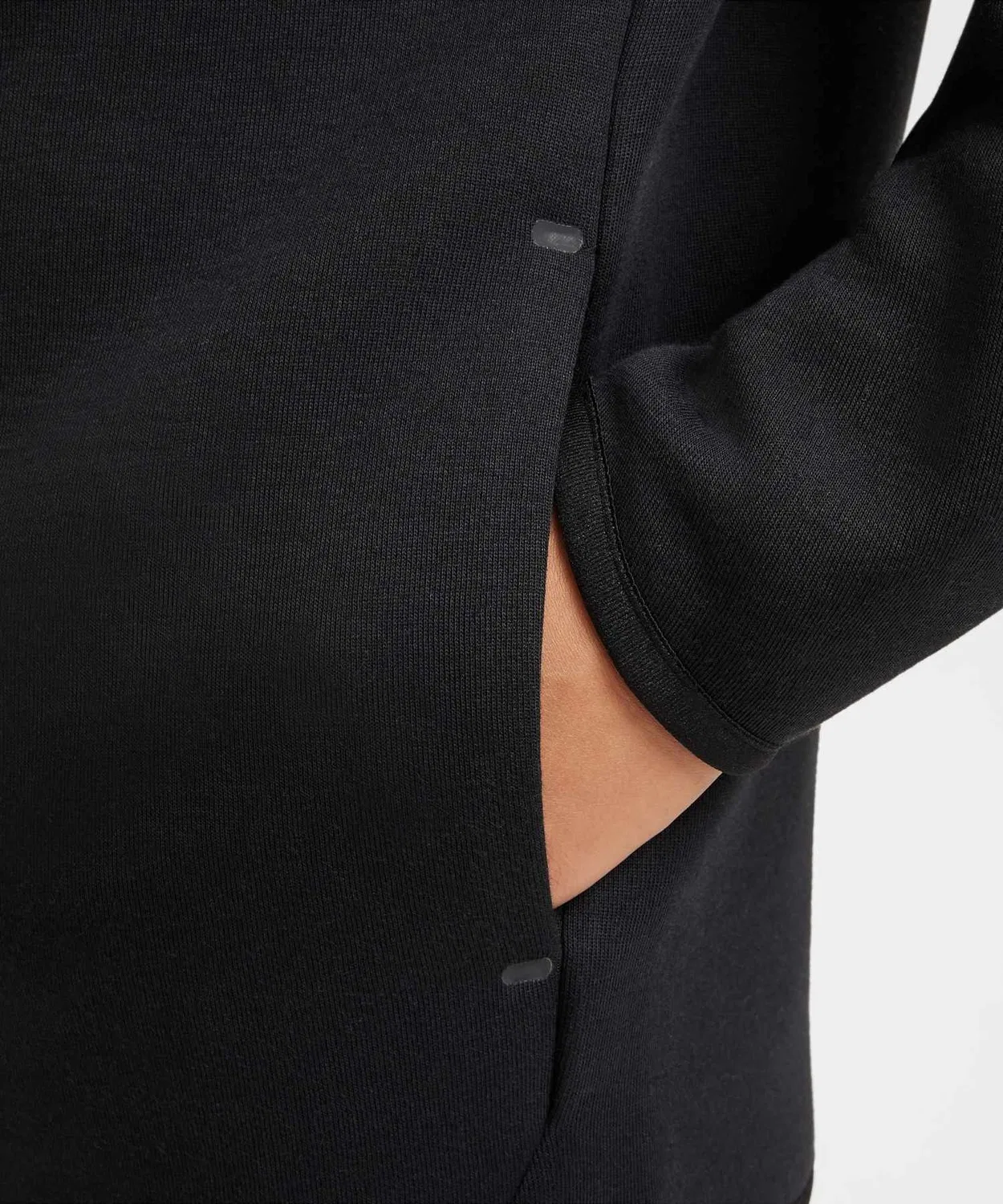 Детская куртка Nike Sportswear Tech Fleece Full-Zip Hoodie, чёрный — фото 4