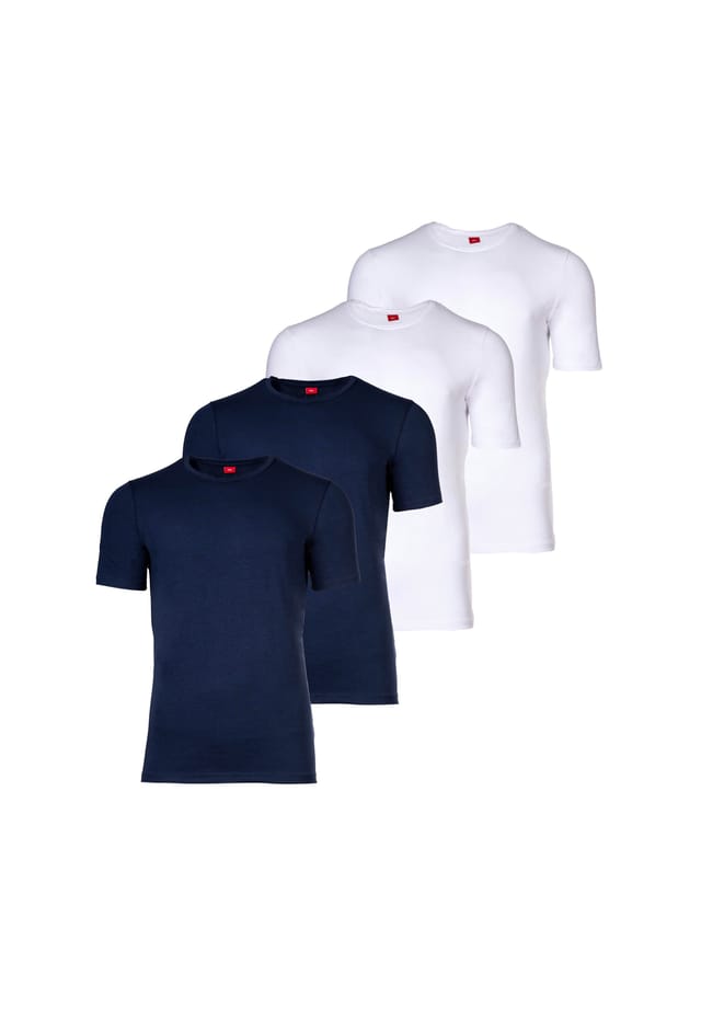 

Футболка в упаковке 4 шт. - простая с круглым вырезом S.Oliver, мультиколор