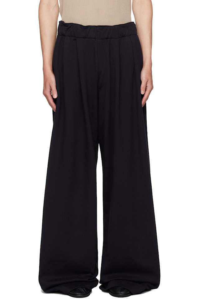 

Складчатые спортивные штаны Dries Van Noten, темно-синий