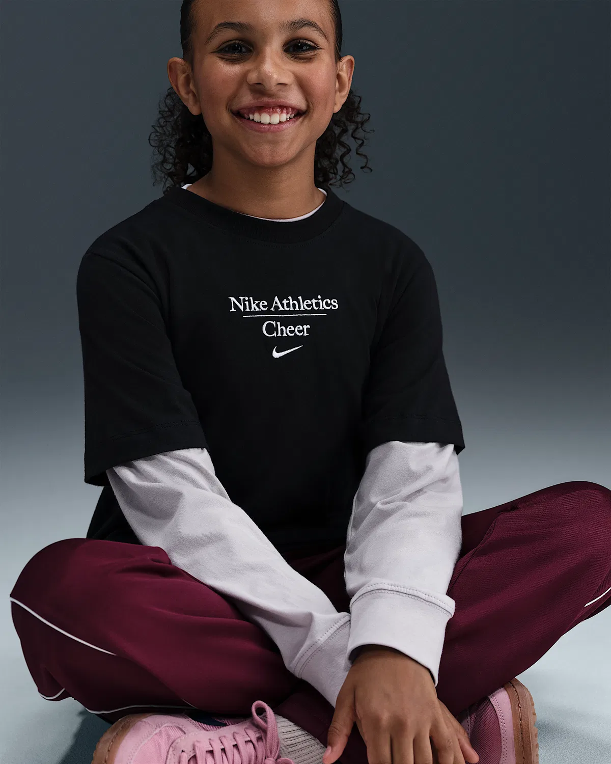 Детская футболка Nike Cheer, Black — фото 3