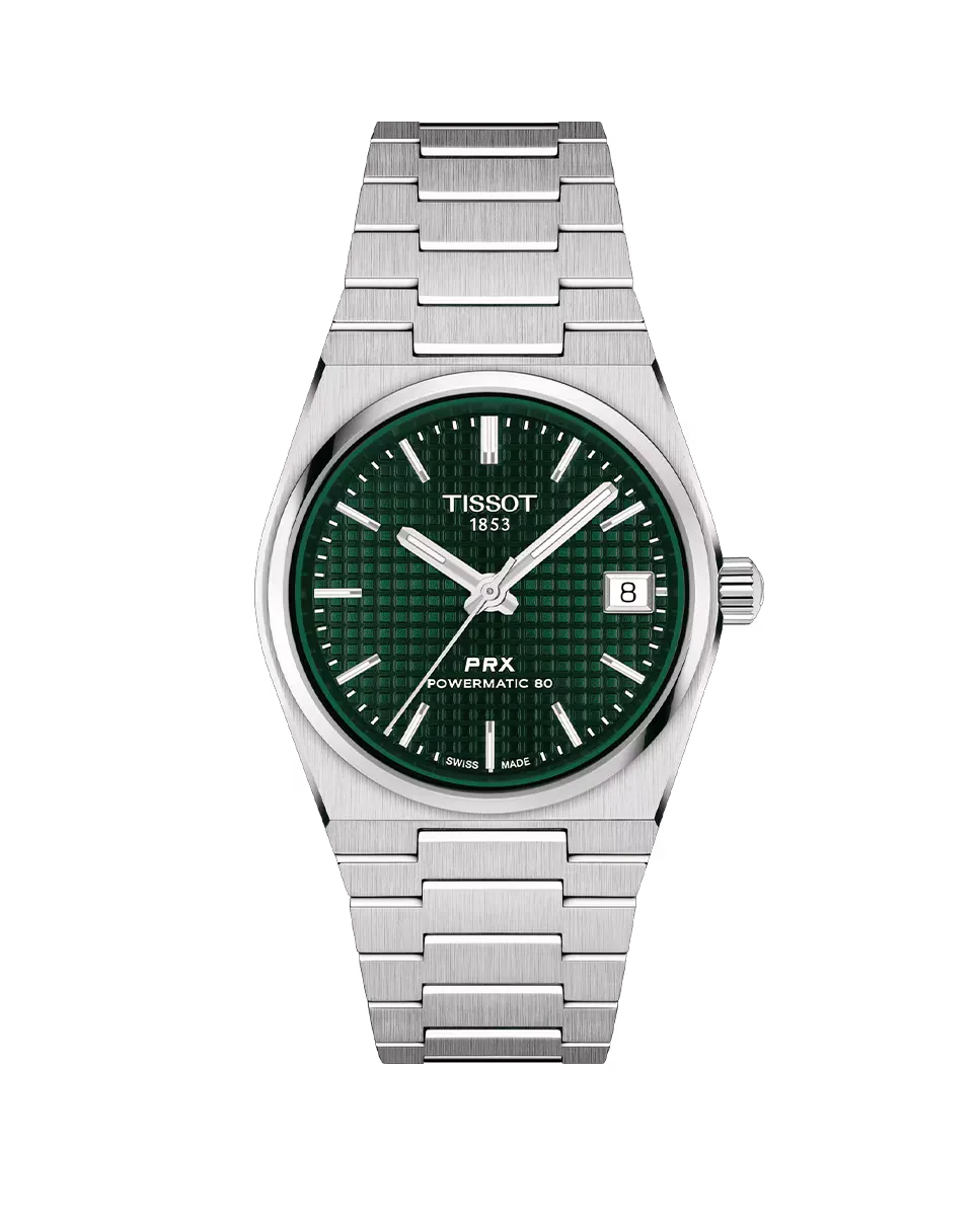 

Женские часы из коллекции PRX из стали Tissot, серебрянный