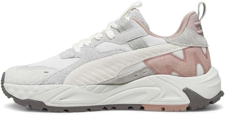 Мужские кроссовки PUMA Rs Trck New Horizon с шнуровкой, повседневные - серые — фото 3