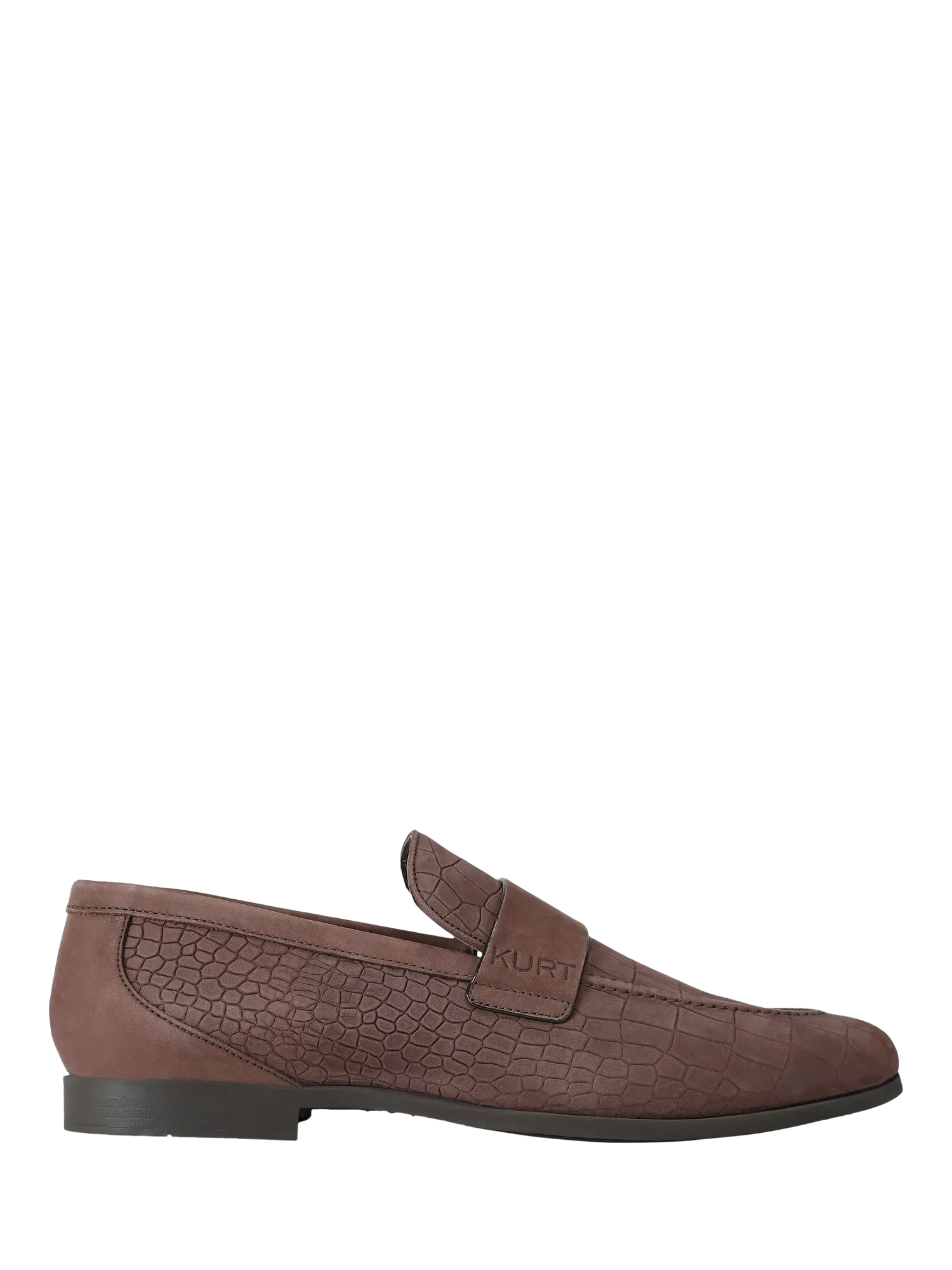 Лоферы Aldgate Flex из нубука, коричневые Kurt Geiger London