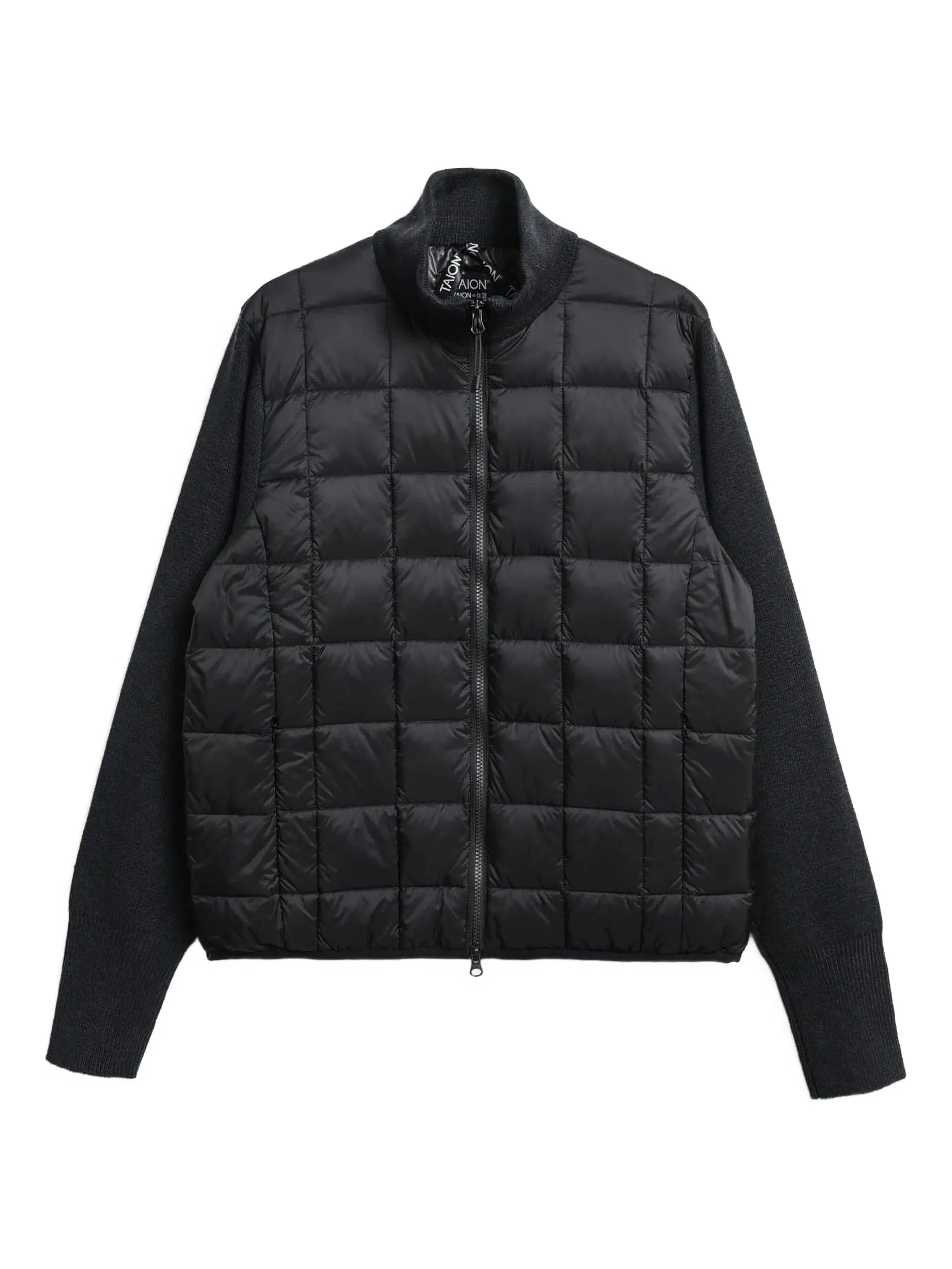 

Пуховик с высоким воротником Taion, черный