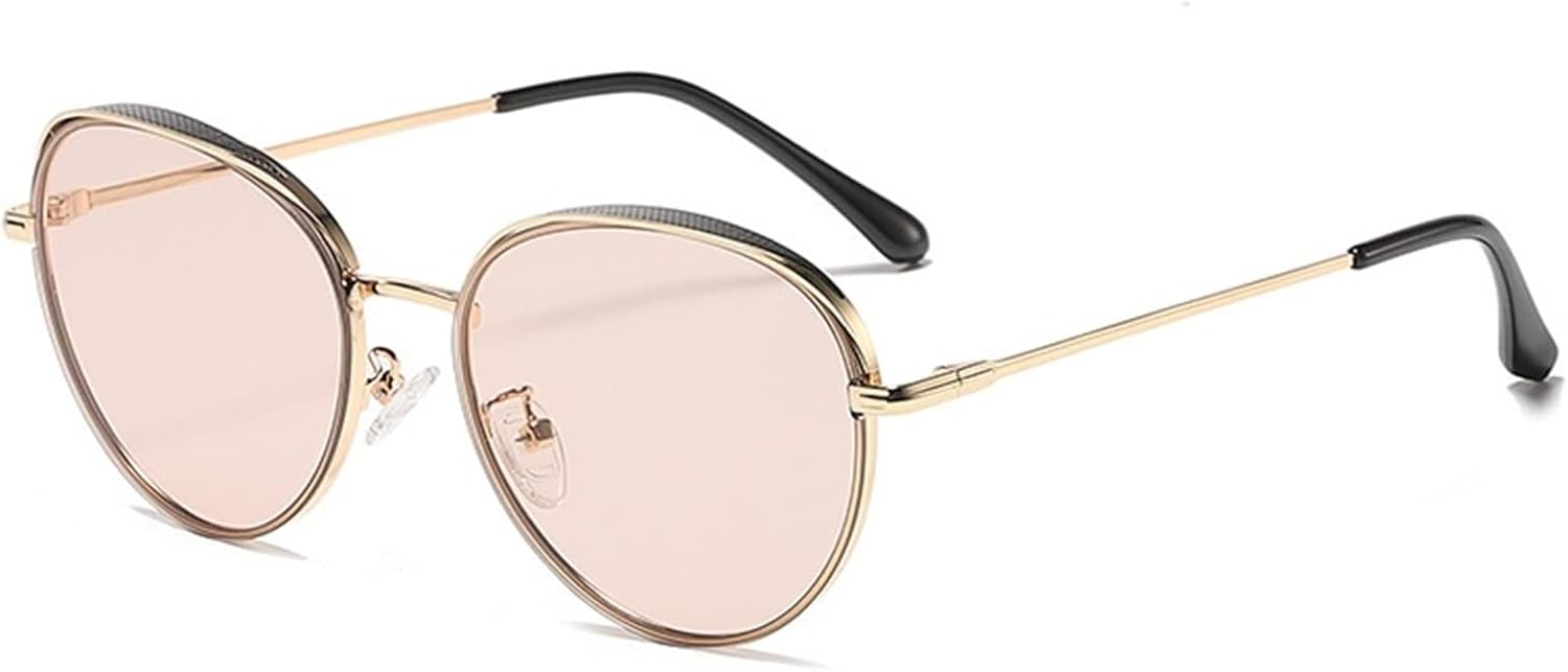 

GAOXIN Модные металлические солнцезащитные очки в овальной оправе для мужчин и женщин, для активного отдыха, уличной фотосъемки и декоративных целей (Цвет: F, Размер: 1)