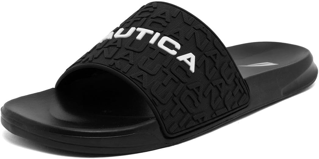 

Мужские сандалии Nautica без застежки, черно-бело-серебристый