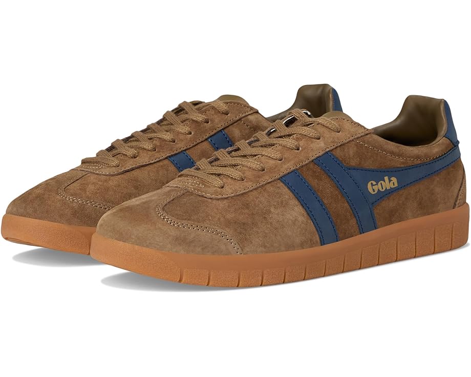 

Кроссовки Gola Hurricane Suede, цвет Tobacco/Navy/Gum