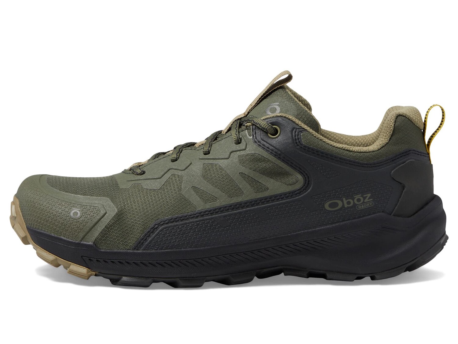 

Треккинговые кроссовки Oboz Katabatic Low B-Dry, зеленый/черный