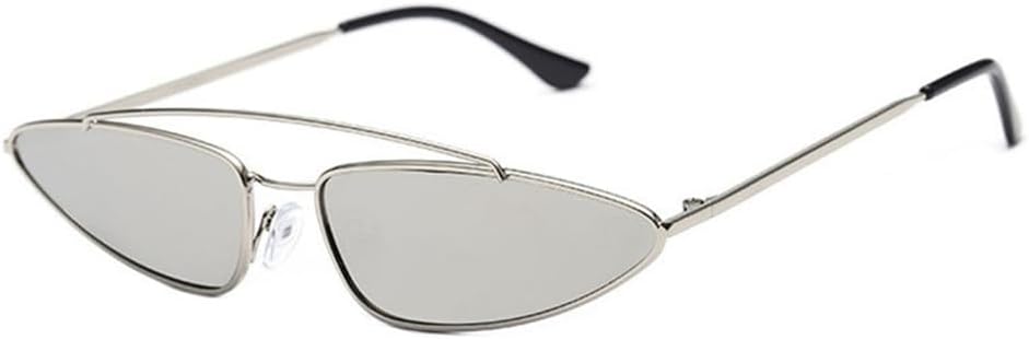 

Ретро-солнцезащитные очки в стиле стимпанк для женщин и мужчин, модные очки с металлическим покрытием, разноцветные линзы, прозрачные линзы, стильные очки с защитой от УФ-излучения UV400 KTUCN, Silver Mirror