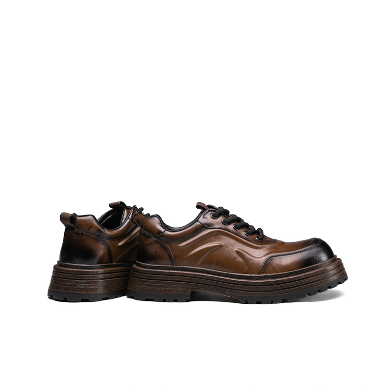 ORP Мужские повседневные туфли мужские низкие черно-коричневые коричневые, цвет Brown — фото 4