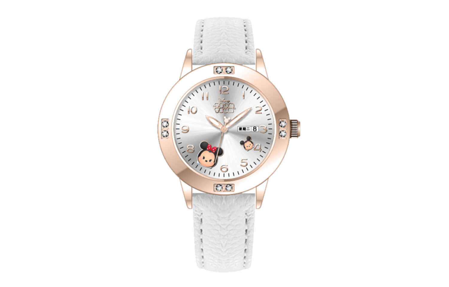 

Disney Часы Song Song Series Quartz Movement Leather Watch Bands Watch Women's Watch Silver Dial