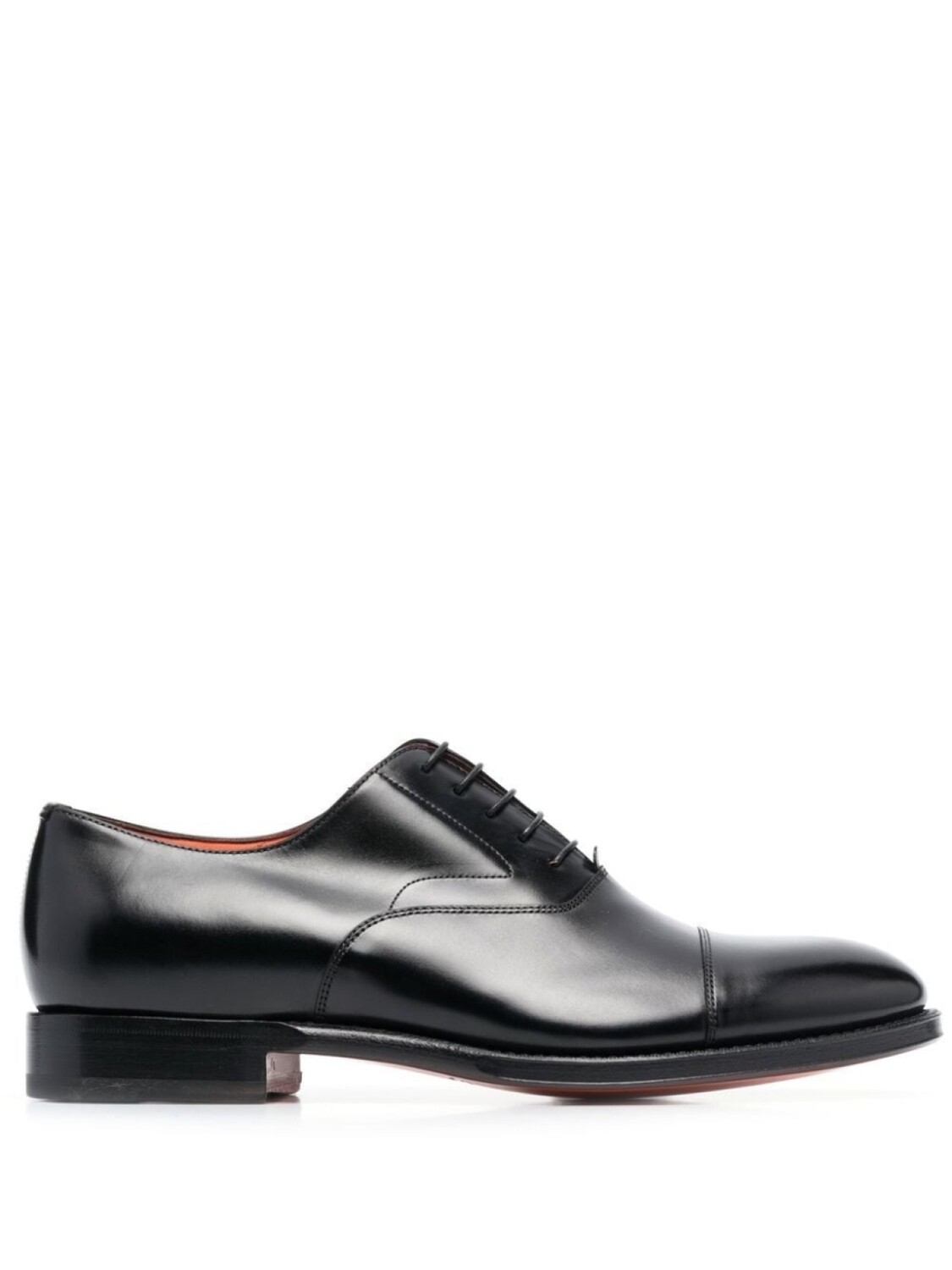 

Santoni глянцевые оксфорды, черный