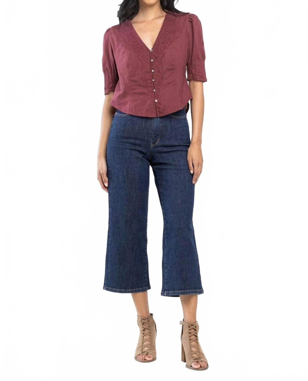 

Укороченные джинсы с высокой талией и утягивающим эффектом на животе из денима Judy Blue, Denim