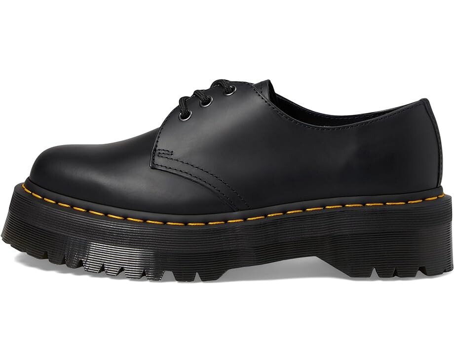 Оксфорды Dr. Martens 1461 Quad Smooth Leather Platform Shoes, цвет Black Polished Smooth — фото 4