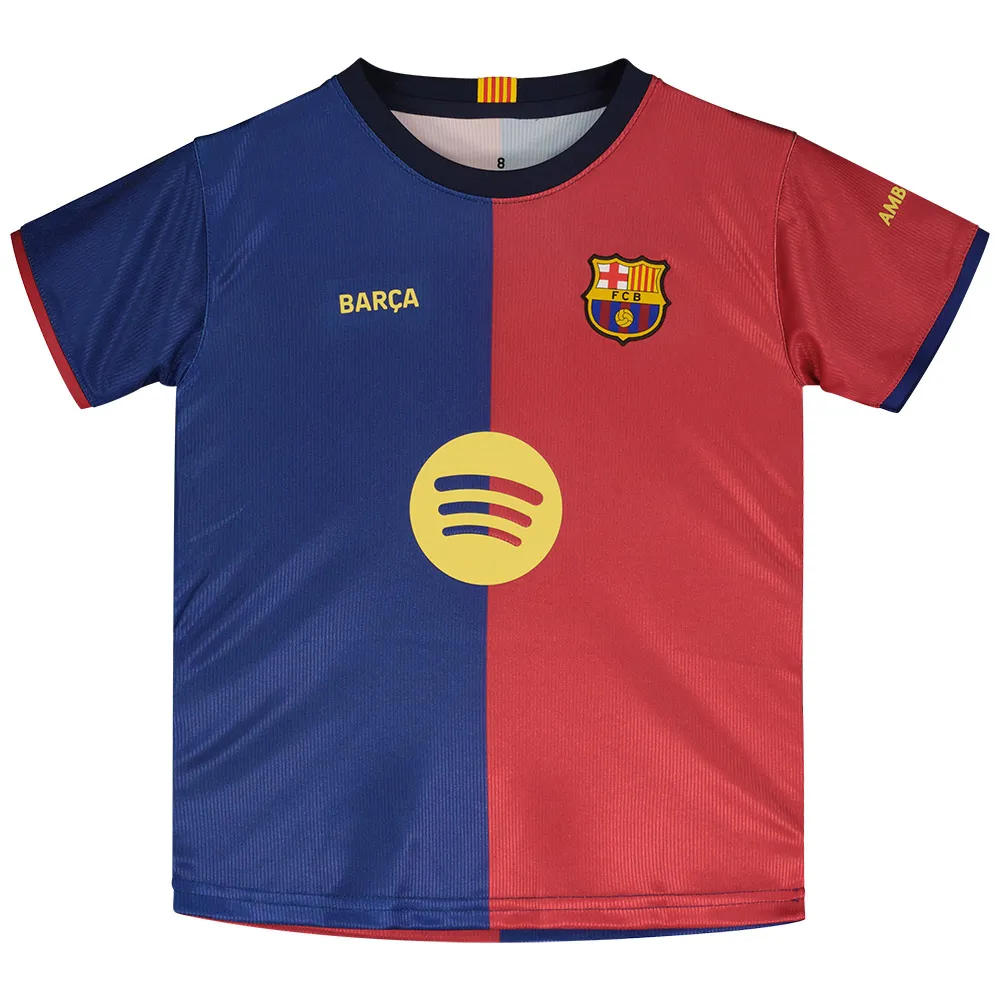 

Футболка с коротким рукавом FC Barcelona 24/25 27 Lamine Yamal home junior, красный