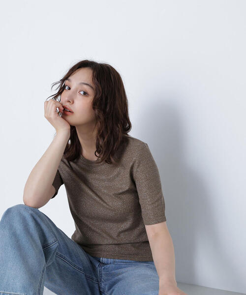 

NATURAL BEAUTY BASIC Футболка базового кроя, бренд Natural Beauty, коричневый