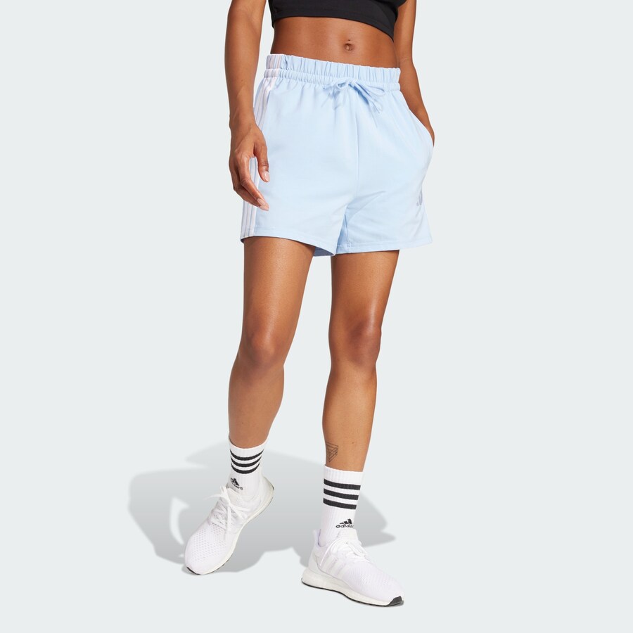 Обычные тренировочные брюки ADIDAS SPORTSWEAR Essentials, светло-синий — фото 2