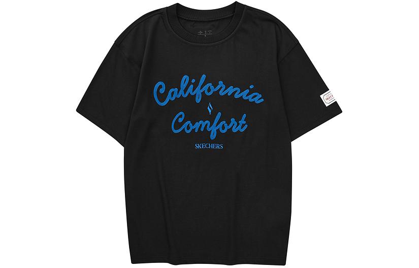 

Футболка унисекс угольно-черная Carbon Black Skechers, черный