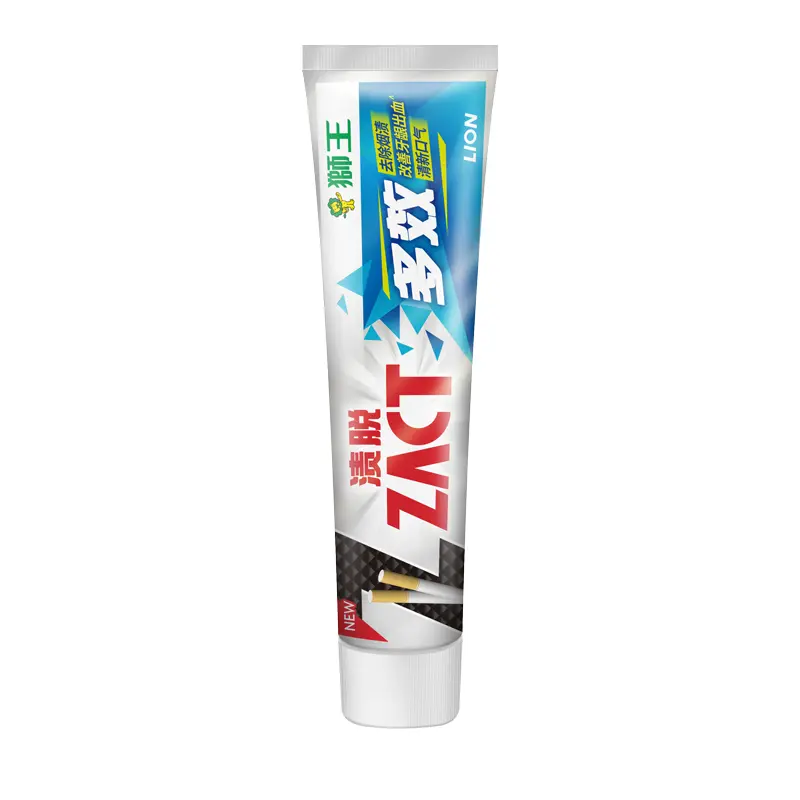 Отбеливающая зубная паста Lion Zact Smokers Toothpaste, 150 г*5 + зубная щетка Lion Systema, 3 шт — фото 2
