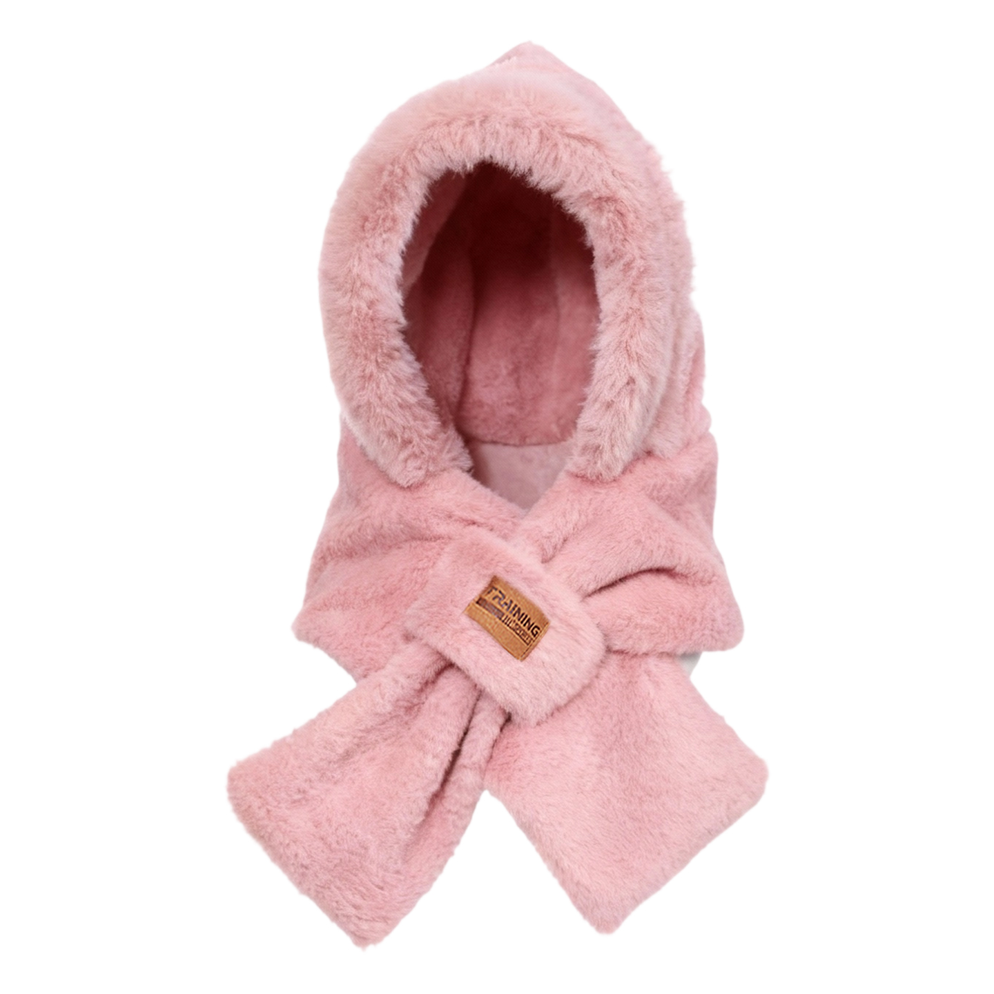 

Хлопковая шапка с льняной примесью Unisex 361°, розовый-short scarf[hat+scarf]