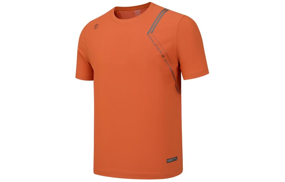 

Мужские футболки с круглым вырезом, умеренно прямой крой Rapido, saffron